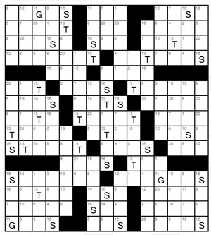 Printable Clueless Crosswords